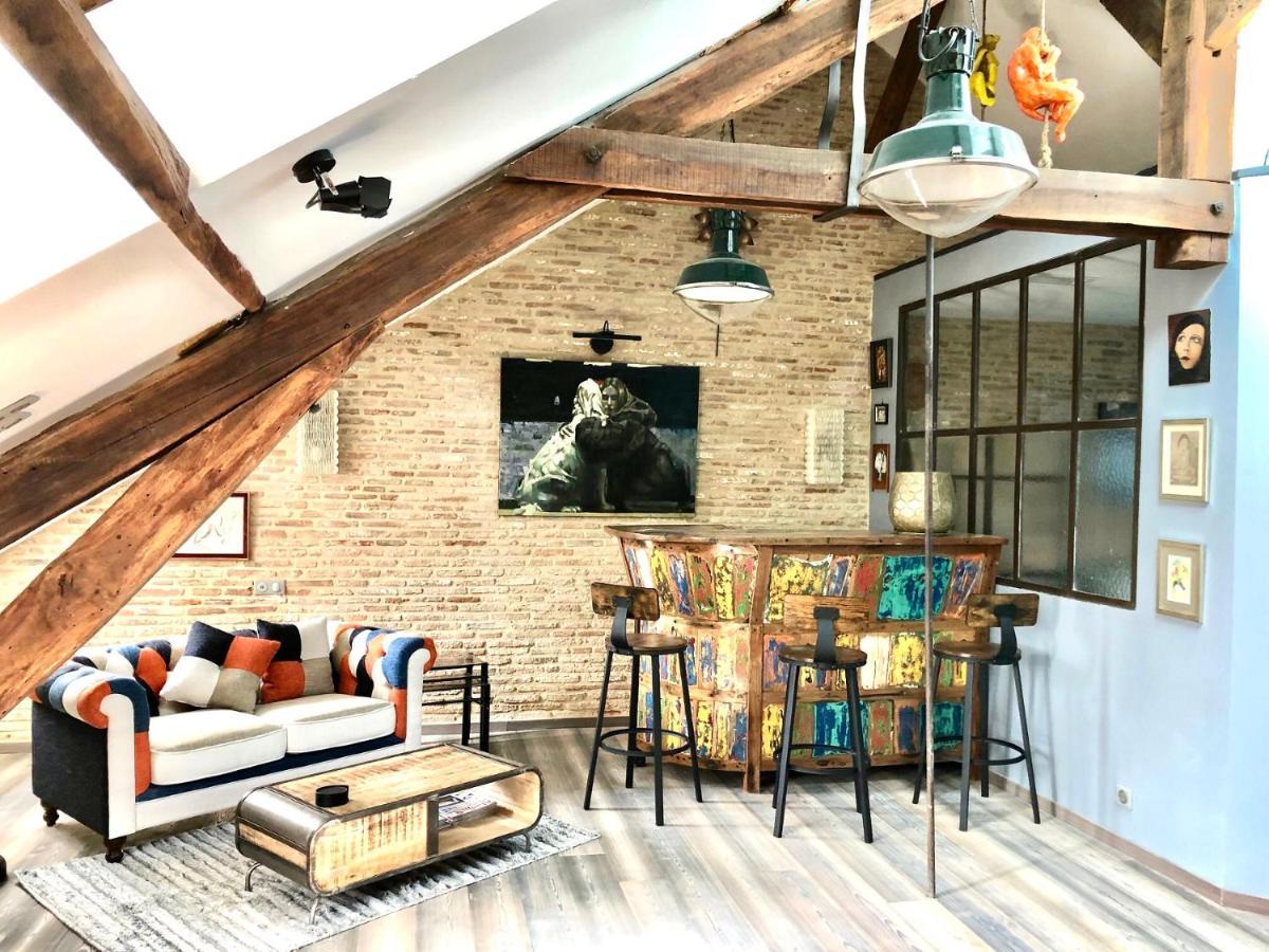 In Sarlat Luxury Rentals, Medieval Center - Loft Stella Matutina -2P-Ascenseur-Climatisation Exterior photo